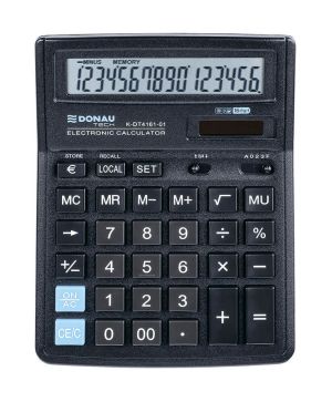 Калкулатор настолен Donau Tech K-DT4161-01, 16 разряден с ЕВРО