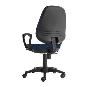 Ергономичен стол RFG Presto Black, текстил, до 130 kg, син