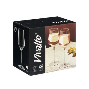 Чаша за вино Vivalto, конична, 450 ml, 6 броя