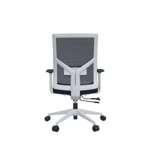 Ергономичен стол RFG Snow W, дамаска и меш, Multi-function механизъм, до 120 kg, черна седалка, черна облегалка