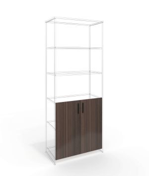 Врата RFG RV3 Lisabon, 380 х 18 х 760 mm, ПДЧ 18 mm, 2 броя в комплект, тъмен дъб