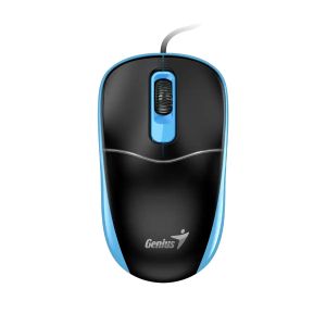 Мишка Genius DX-111, с кабел, USB Type-A, 3 бутона, синя