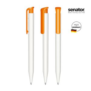 Химикалка Senator Super-Hit Polished 2955, бял/оранжев 151