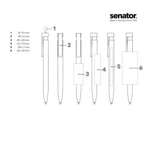 Химикалка Senator Liberty Polished 2915, бял
