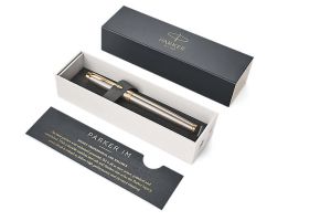 Писалка Parker Royal IM Brushed Metal GT, M, с кутия