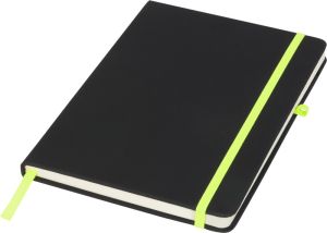 Бележник Noir medium, А5, 96 листа, черен/свзелен
