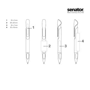 Химикалка Senator Evoxx Polished 3273, черен