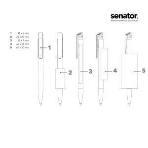 Химикалка Senator Trento Matt Recycled 3305, черна