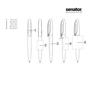 Химикалка Senator Skeye Bio 3290, червен 186