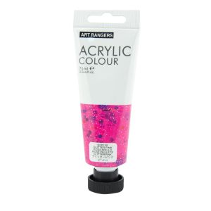 Акрилна боя Art Ranger, в тубичка 75 ml, брокатено розов
