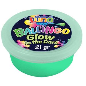 Подскачащ пластилин Luna, 21g, светещ, асорти