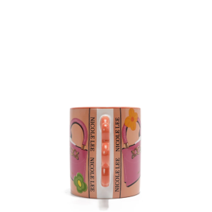 Керамична чаша Nicole Lee, 500ml, Violet Blossom