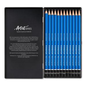 Комплект моливи Staedtler Mars Lumograph, 12бр medium