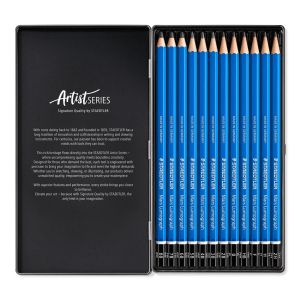 Кoмплект моливи Staedtler Mars Lumograph, 12бр soft