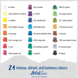 Цветни  моливи Staedtler Mars Lum. Aquarell 104, 24 цвята