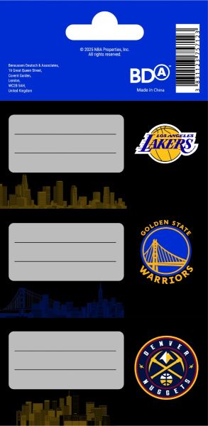 Етикети за тетрадка FC, оп.9, NBA