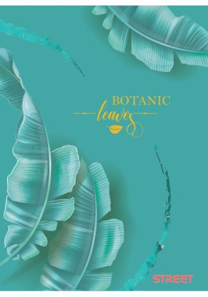Тетрадка с телчета А5, 60 листа, широки редове, БГ, Botanic