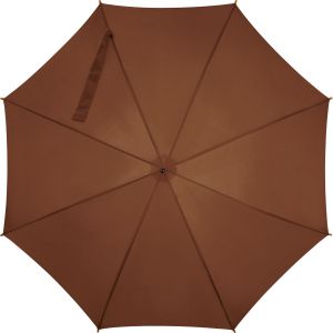 Чадър, Ф105cm, извита дръжка, автоматичен, кафяв