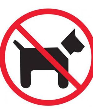 Пиктограма Забрана за кучета