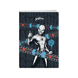 Disney Тетрадка Spiderman Tech, A5, малки квадратчета 5 x 5 mm, офсетова хартия, 20 листа