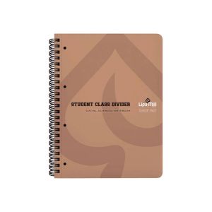 Тетрадка Sazio Social Spiral Basic, A4, широки редове и квадратчета, офсетова хартия, със спирала, 100 листа