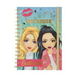 Moxy Тетрадка Besties, A5, 60 листа, синя