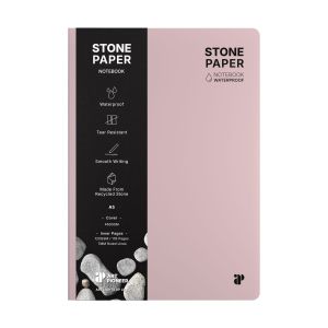 Art Pioneer Тетрадка Stone Paper, A5, твърда корица, 88 листа, розова