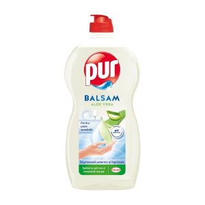 Препарат за миене на съдове Pur, алое вера, балсам, 1.2 L