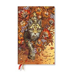 Paperblanks Планер Lynx Rising, Maxi, вертикален, твърда корица, 112 листа, за 2026-2027 година