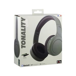 Слушалки TNB Tonality, безжични, USB Type-C, 105 dB, зелени