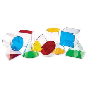 Learning Resources Комплект геометрични фигури, големи, 10 броя