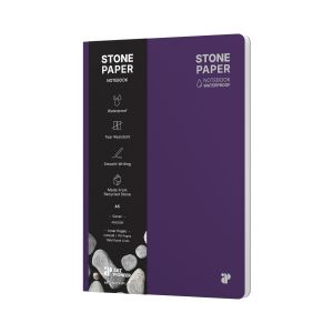 Art Pioneer Тетрадка Stone Paper, A5, твърда корица, 88 листа, лилава