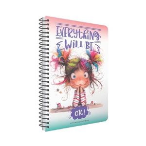 Gipta Тетрадка Everything, A4, бяла хартия, широки редове, PP корица, със спирала, 80 листа