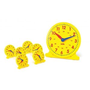 Learning Resources Комплект Часовници за училище, 25 броя