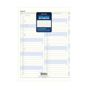 Filofax Пълнител за тефтер, А4, за 2024 година, 1 година на страница в разгъвка