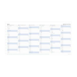 Filofax Пълнител за тефтер, А4, за 2024 година, 1 година на страница в разгъвка
