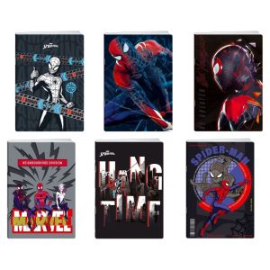 Тетрадка Best Buy Premium, Spiderman, A5, малки квадратчета 5 x 5 mm, офсетова хартия, 50 листа, асорти, 1 брой