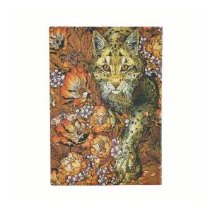 Paperblanks Тефтер Lynx Rising, Midi, мека корица, широки редове, 88 листа