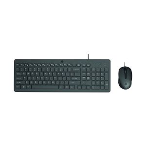 Комплект HP - Мишка и клавиатура 150, с кабел 1 m, USB Type-A, 3 бутона на мишката, черни