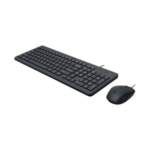 Комплект HP - Мишка и клавиатура 150, с кабел 1 m, USB Type-A, 3 бутона на мишката, черни