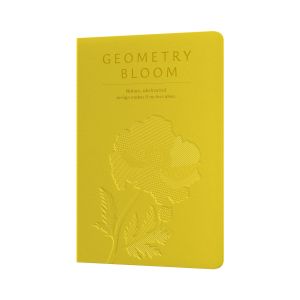 Art Pioneer Тетрадка Geometry Bllom, A5, шита, 60 листа, жълта