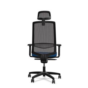 Ергономичен стол Rim Victory VI 1401, Synchronous ST2 механизъм, до 120 kg, син, сглобена мостра