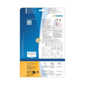 Herma Самозалепващи се етикети, A4, полиестерни, гланц, 210 х 297 mm, 25 листа