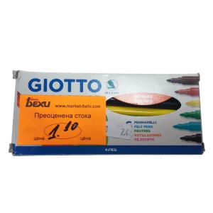 Флумастери Giotto Turbo Color 6 цвята