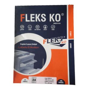 Етикети Flex Ko, 24 броя на лист, 70x35 mm, 100 листа в кутия