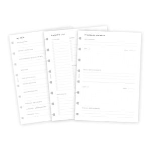 Filofax Пълнител за тефтер Minimal, А5, за пътуване