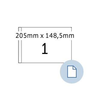 Herma Самозалепващи се етикети, A5, 205 х 148.5 mm, 1000 листа
