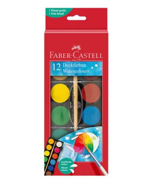 Водни бои Faber-Castell 12 цвята 2023