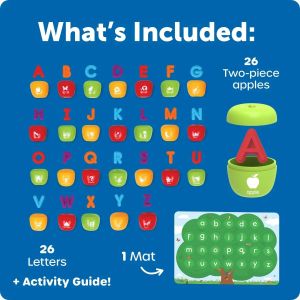 Learning Resources Комплект ябълки с английската азбука