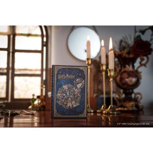 Paperblanks Тефтер Legends of Hogwarts, Midi, широки редове, твърда корица, 72 листа